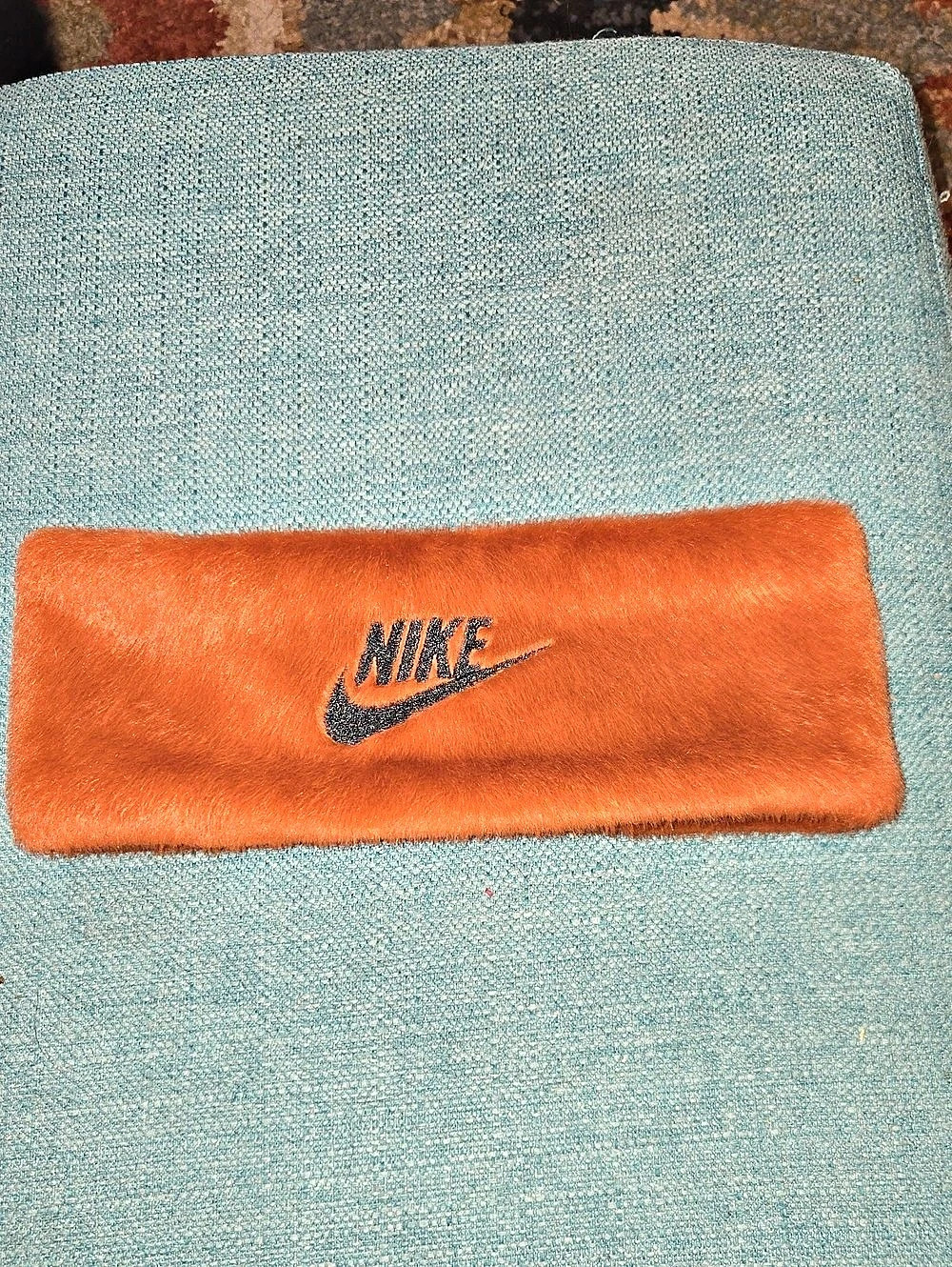 Nike headband Fleece in Orange & Black Like New